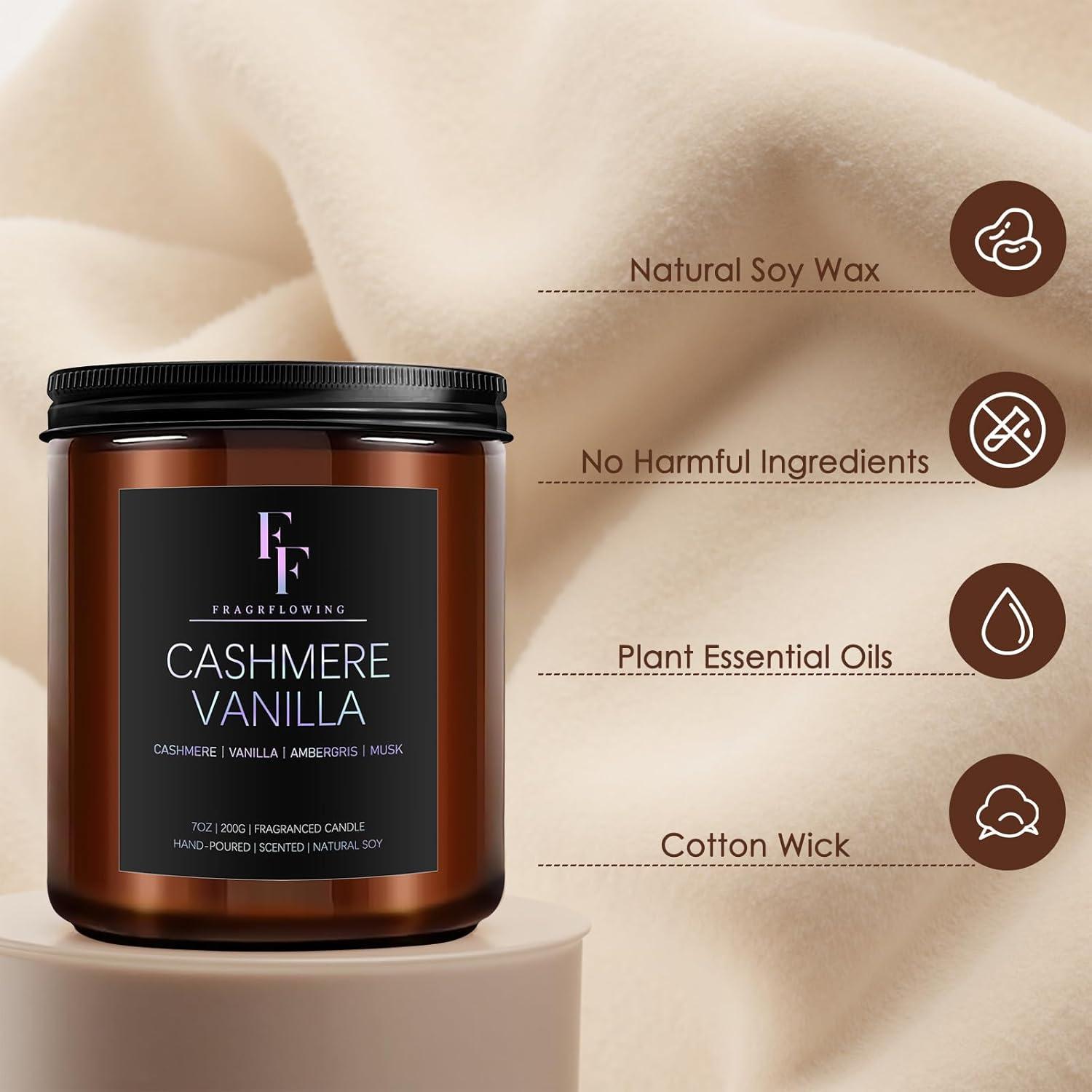 Juego de Velas Aromáticas de Cera de Soja 8 Pack 480 Horas