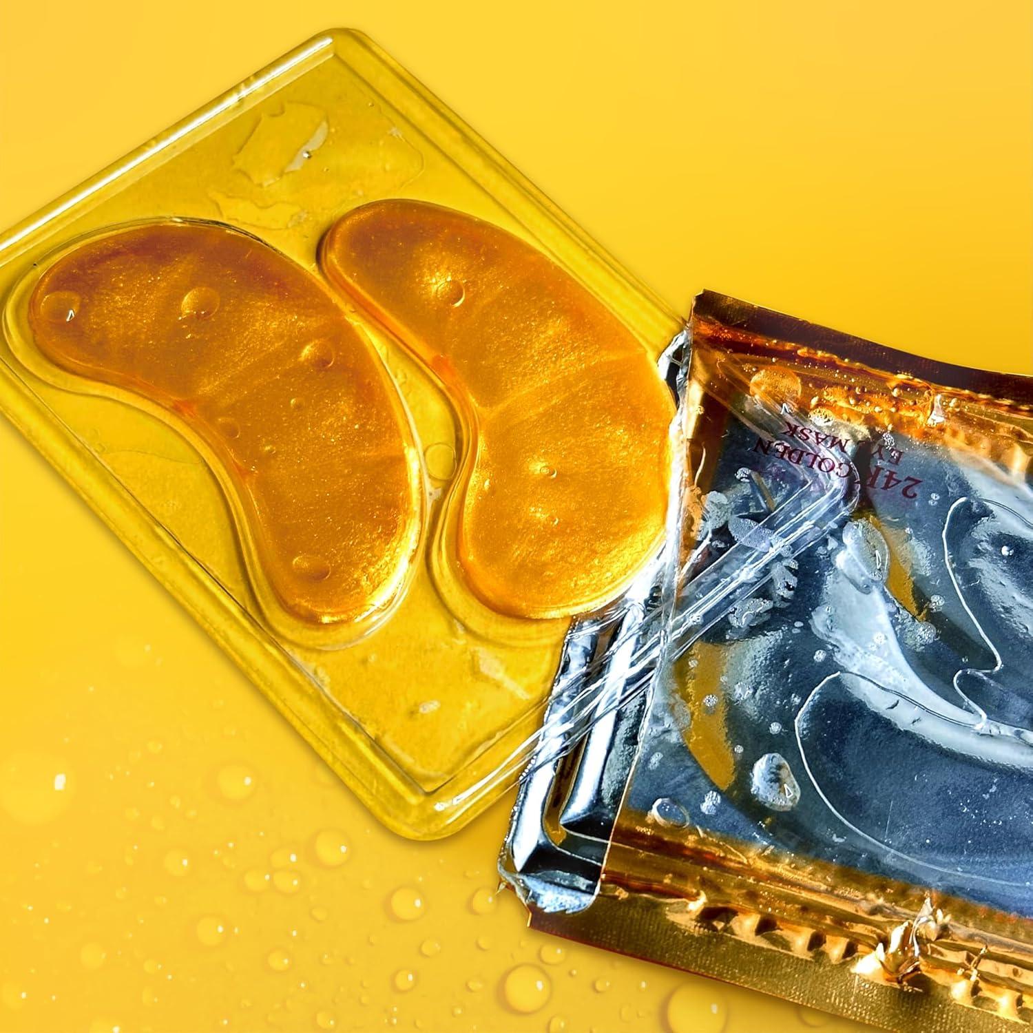 Parches de Ojos de Colágeno KINPUR 24K - 25 Pares Antienvejecimiento