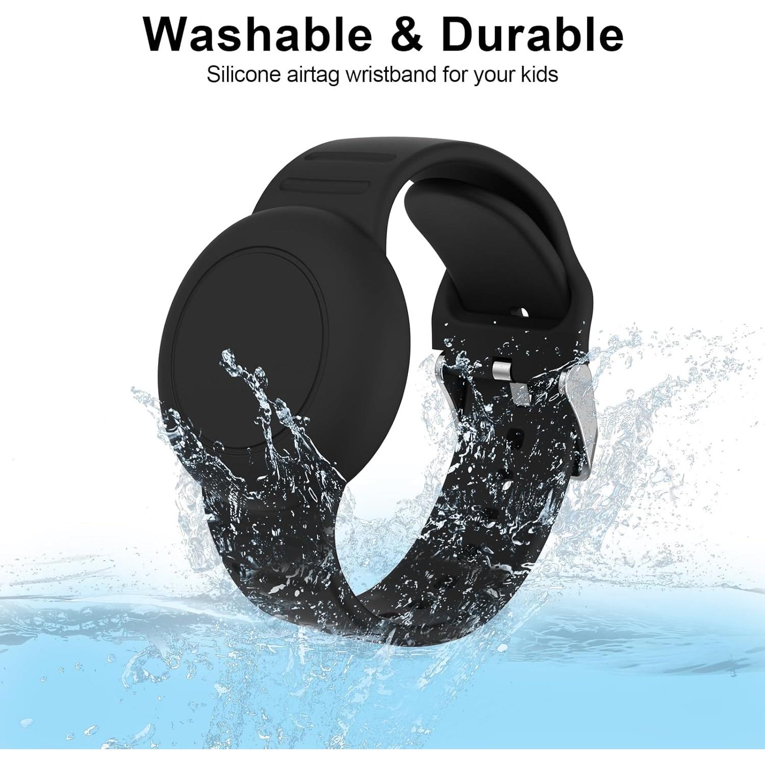 Paquete de 2 pulseras AirTag Vancle para niños impermeables