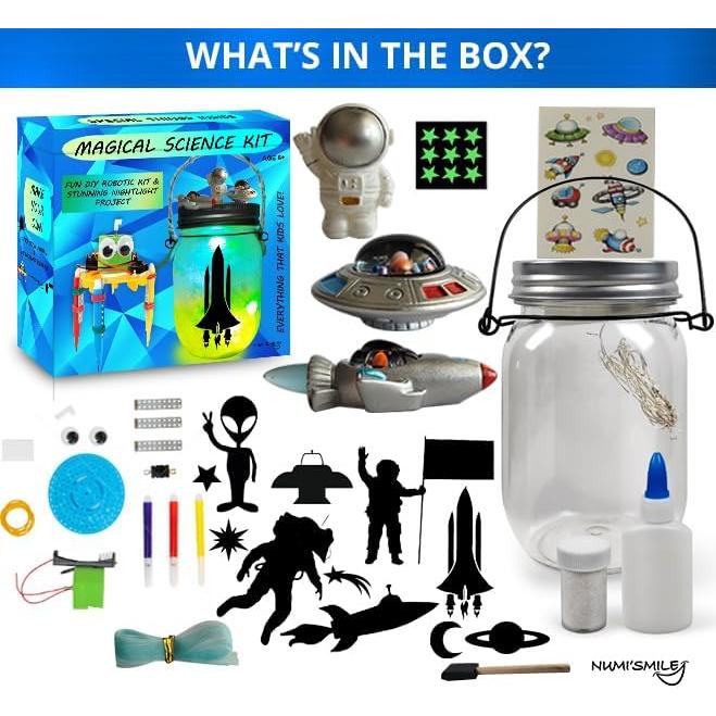 Kit DIY Lámpara Nocturna Espacial y Robótica NUMI'SMILE