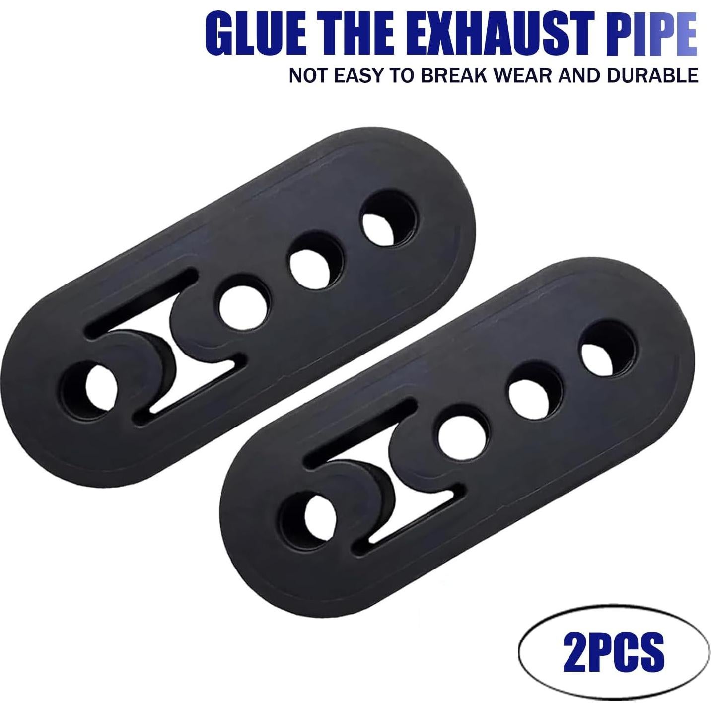 Soporte de Silenciador de Escape Jewkot 2 PCS Universal Negro