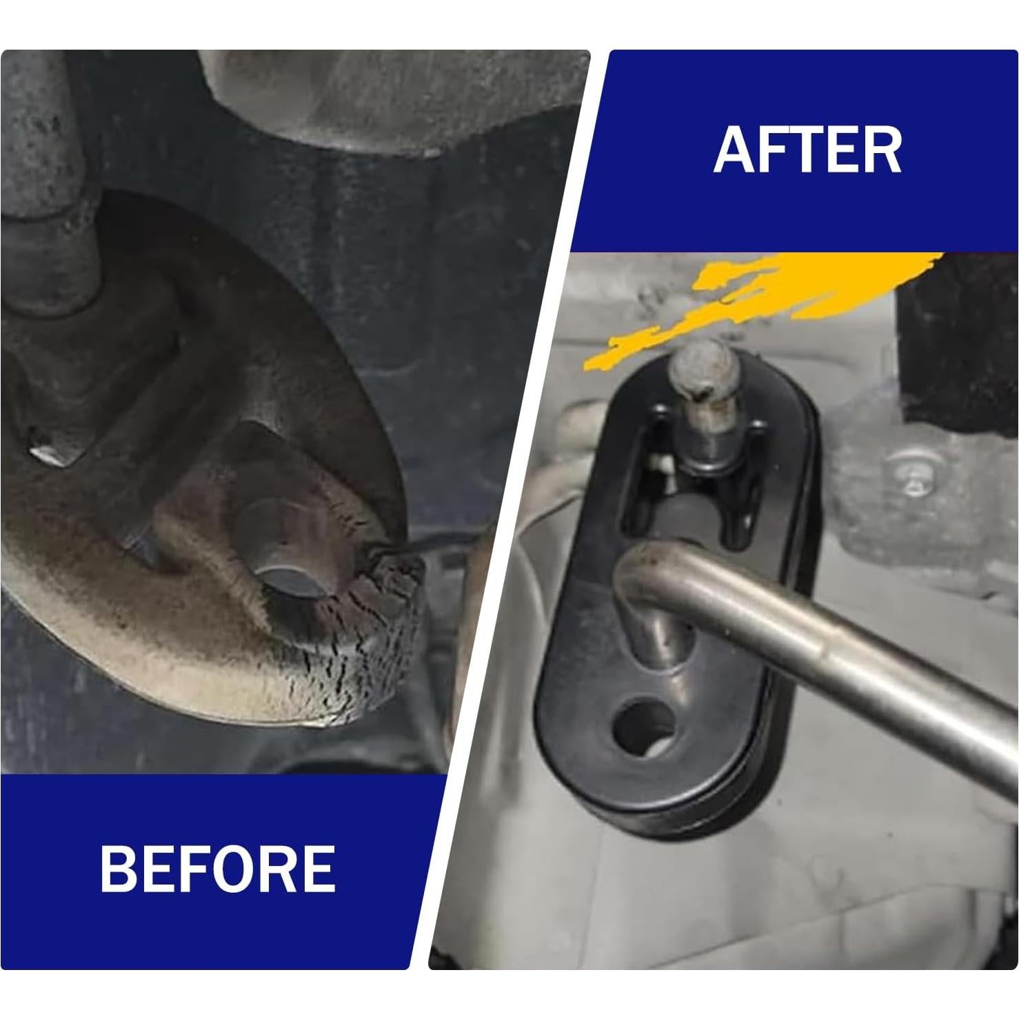 Soporte de Silenciador de Escape Jewkot 2 PCS Universal Negro