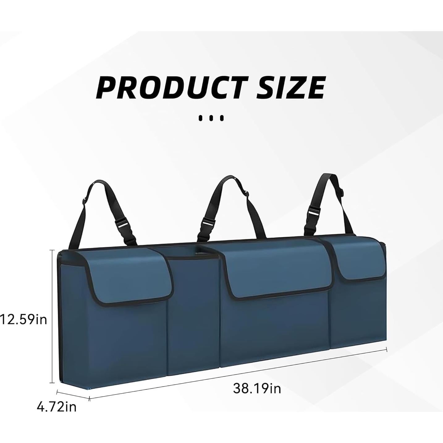 Organizador de Maletero de Coche Tioollev Impermeable 97x32cm