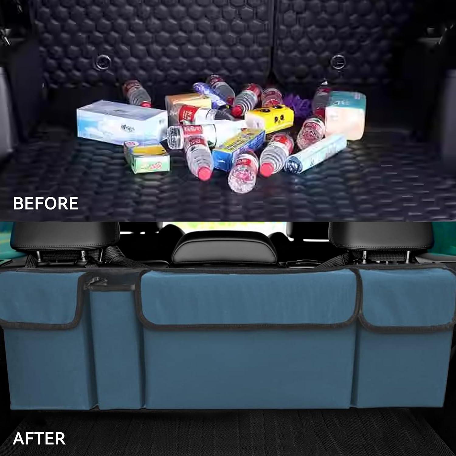 Organizador de Maletero de Coche Tioollev Impermeable 97x32cm