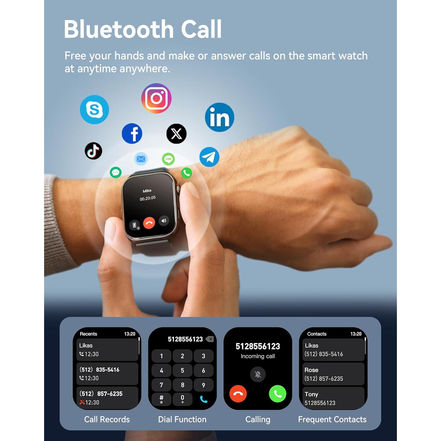 Reloj Inteligente Fitness GTS7 Pro Negro - Monitoreo Salud 24/7