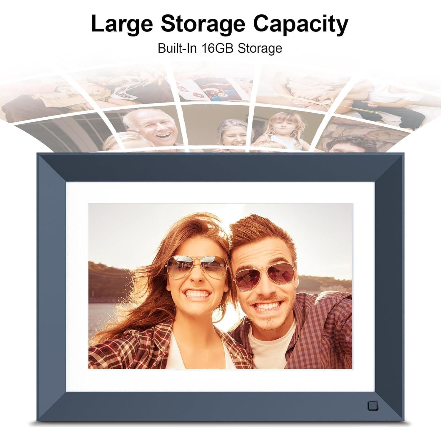 Marco de Foto Digital FULLJA 10.1" IPS 16GB WiFi Rotación Automática