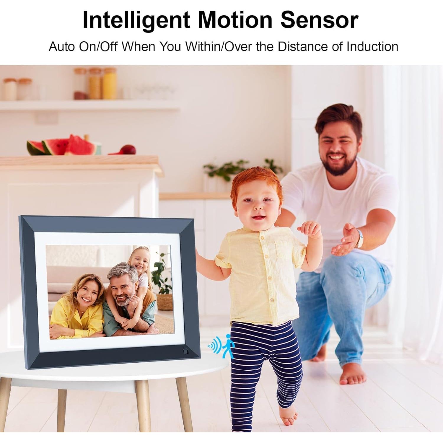 Marco de Foto Digital FULLJA 10.1" IPS 16GB WiFi Rotación Automática