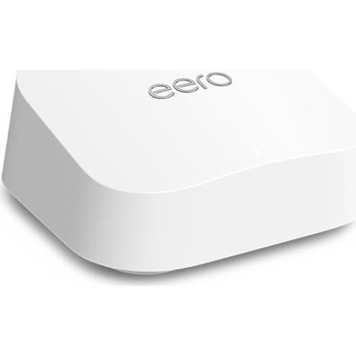 Amazon eero 7 with 1 month free eero Plus (auto-renews) - Supports internet plans up to 2.5 Gbps, Coverage up to 2,000 sq. ft., Connect 120+ devices, 1-pack