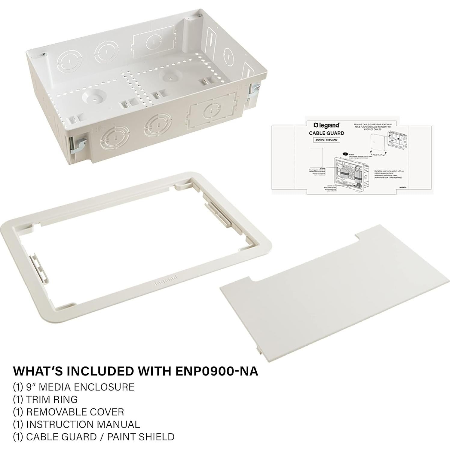 Caja Empotrada On-Q 9" Blanca para TV y Multimedia