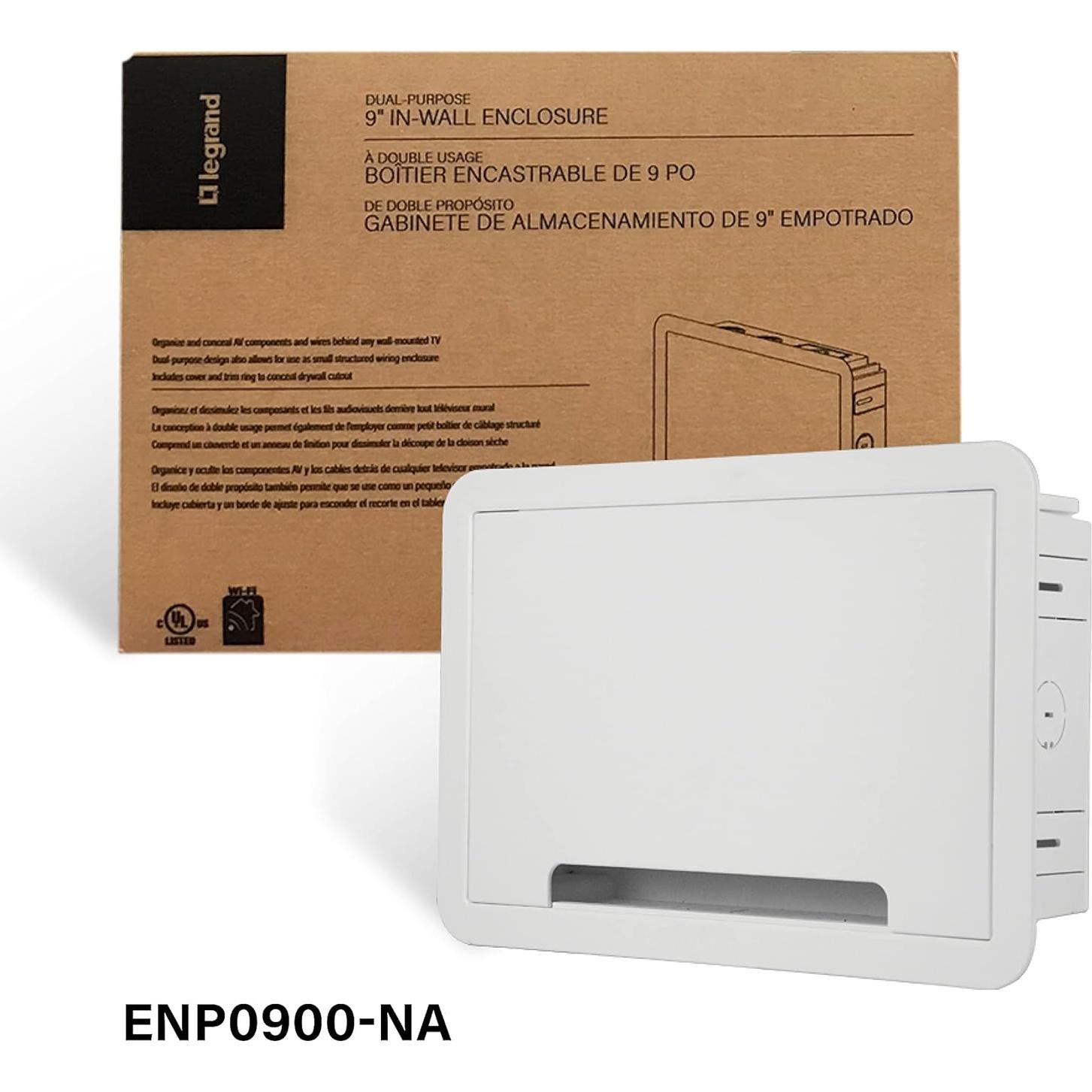Caja Empotrada On-Q 9" Blanca para TV y Multimedia