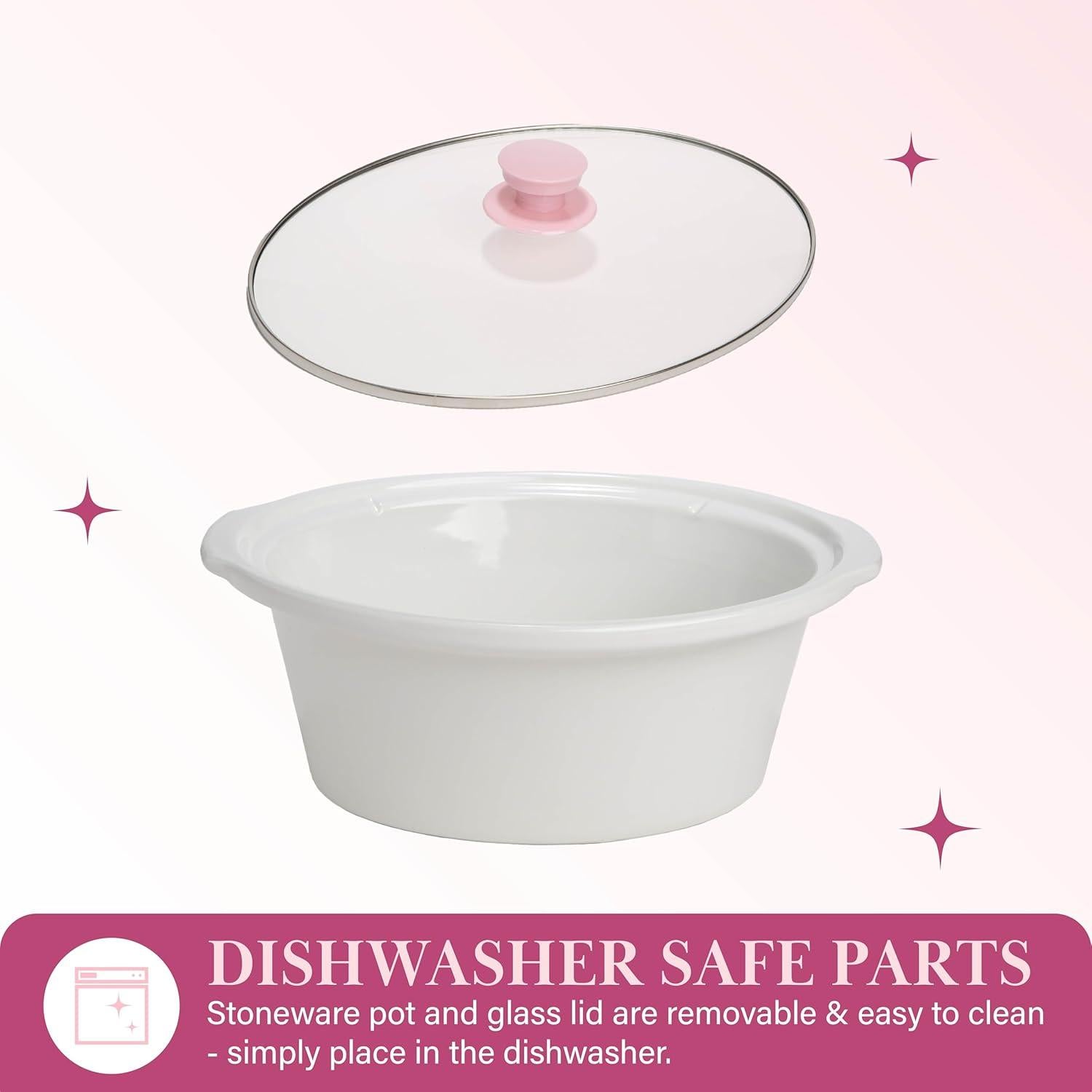 Olla de Cocción Lenta Paris Hilton 6 Cuartos Rosa Cerámica