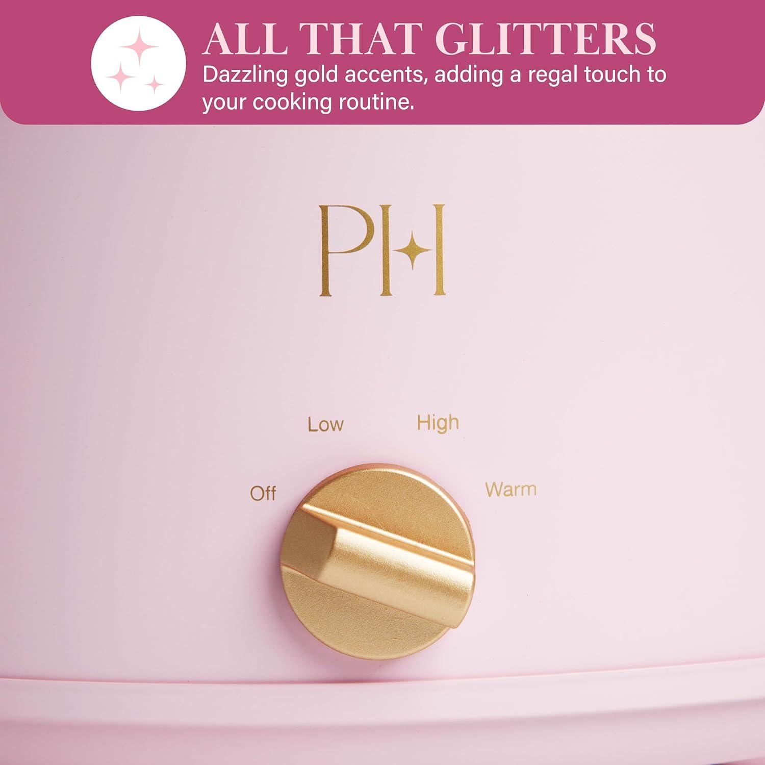 Olla de Cocción Lenta Paris Hilton 6 Cuartos Rosa Cerámica