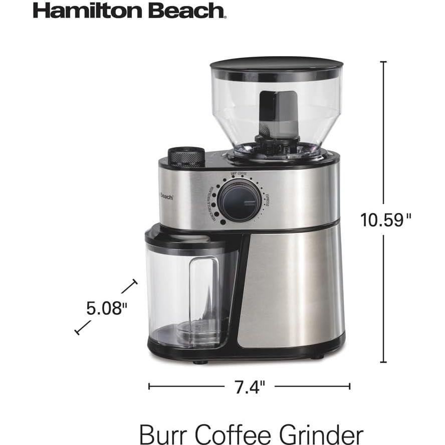 Molino de Café Eléctrico Hamilton Beach 80385 Acero Inoxidable 0.45kg