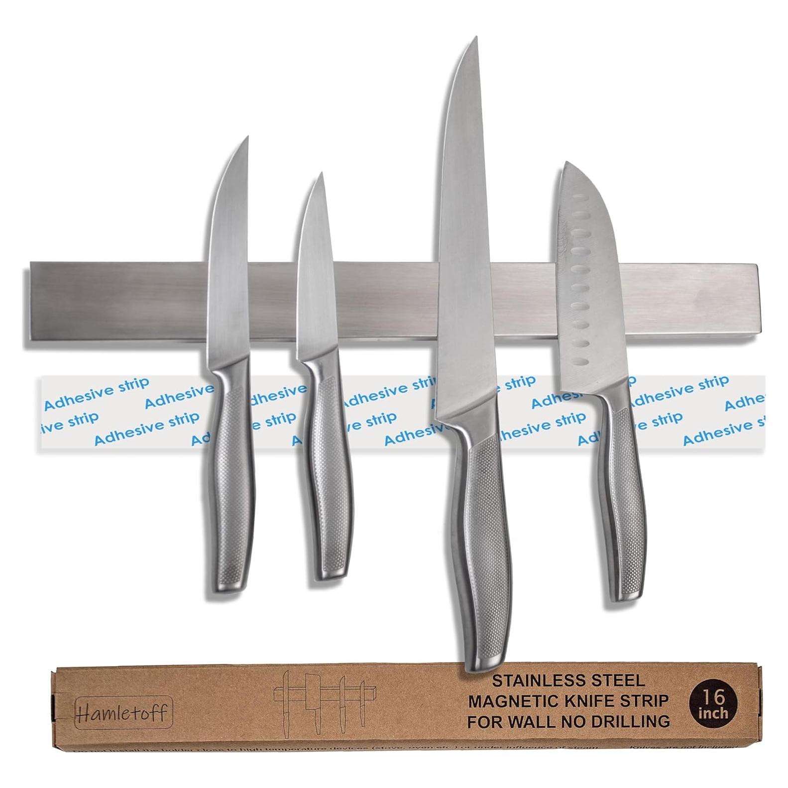 Soporte Magnético para Cuchillos Hamletoff 40.64 cm Acero Inoxidable
