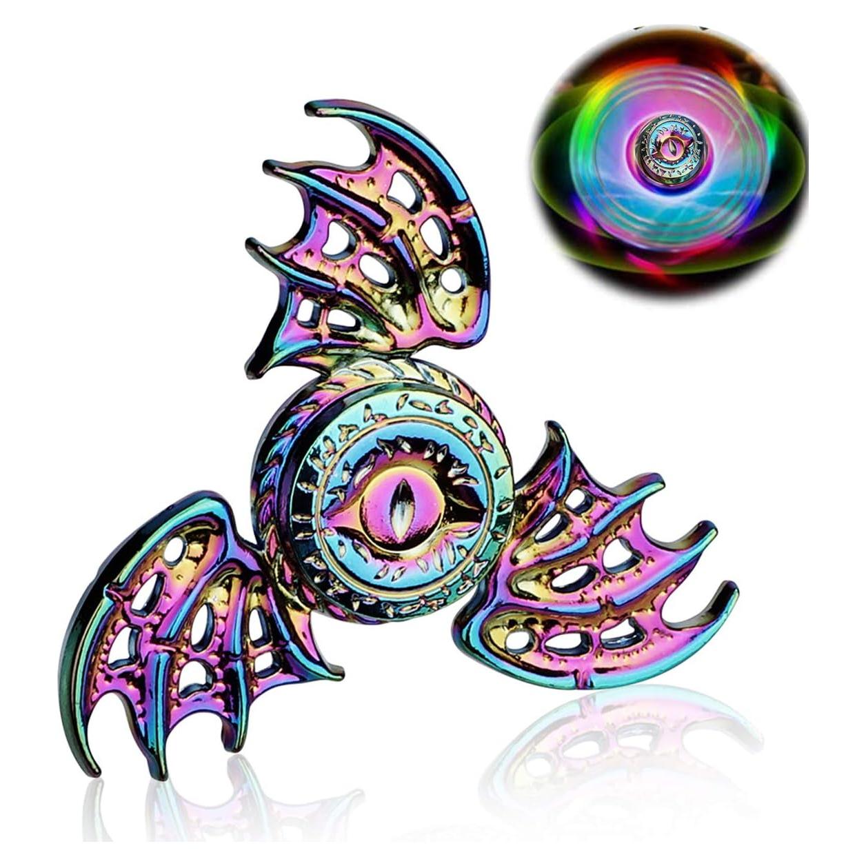 Spinner Fidget Dragón Phoenix Arcoíris Alivio Estrés