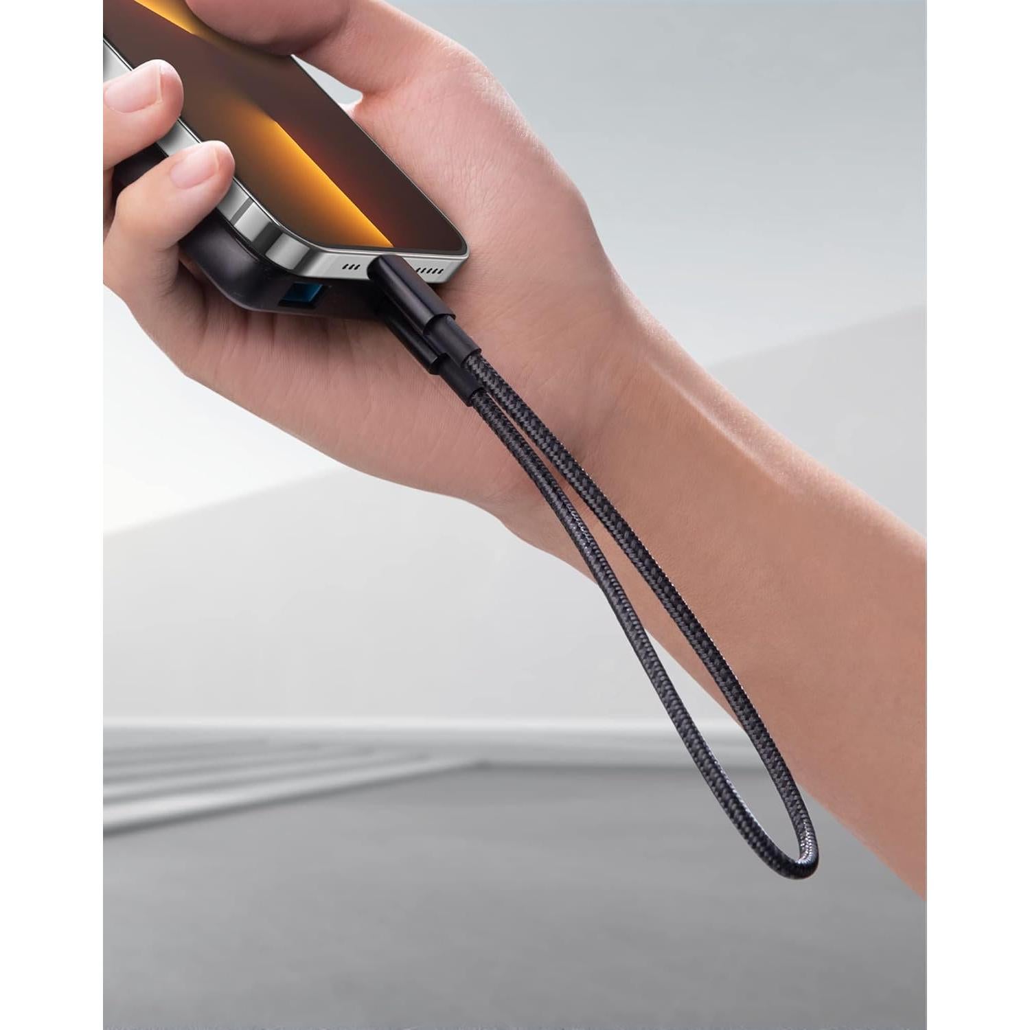 Cable USB C a Lightning Anker A8625 30 cm Nylon MFi Negro