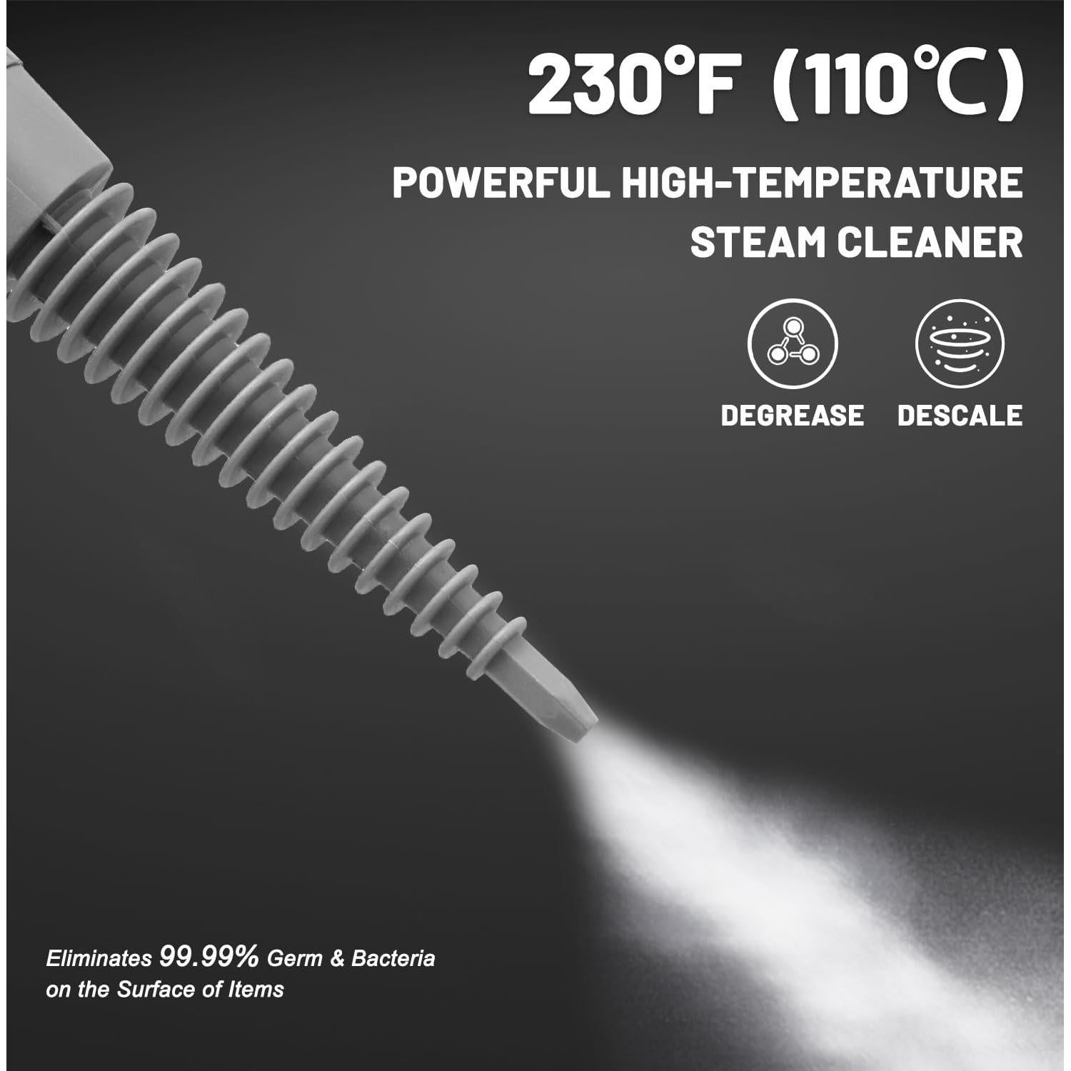 Limpiador de Vapor de Mano Outspurge 350ml Verde 13 Accesorios