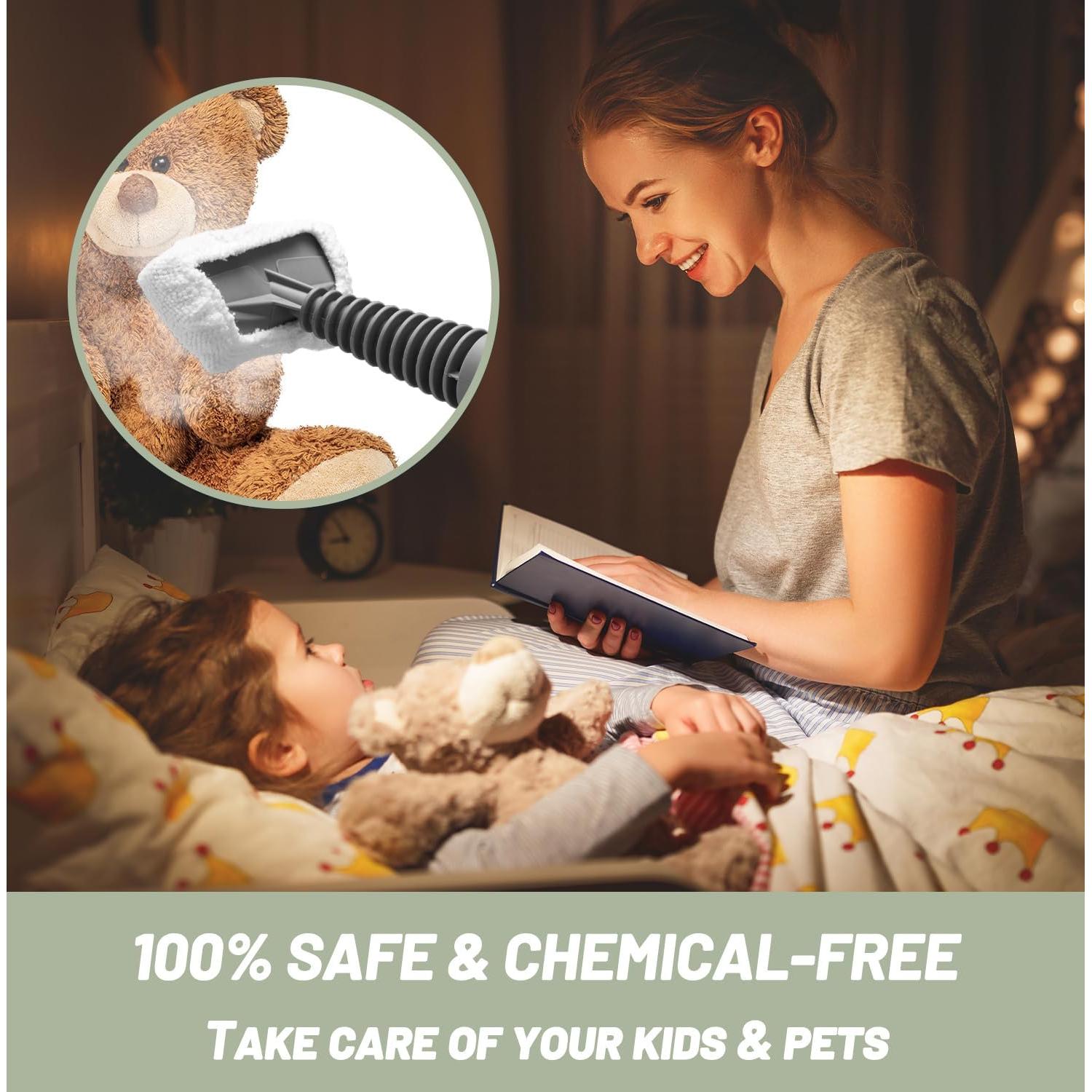 Limpiador de Vapor de Mano Outspurge 350ml Verde 13 Accesorios