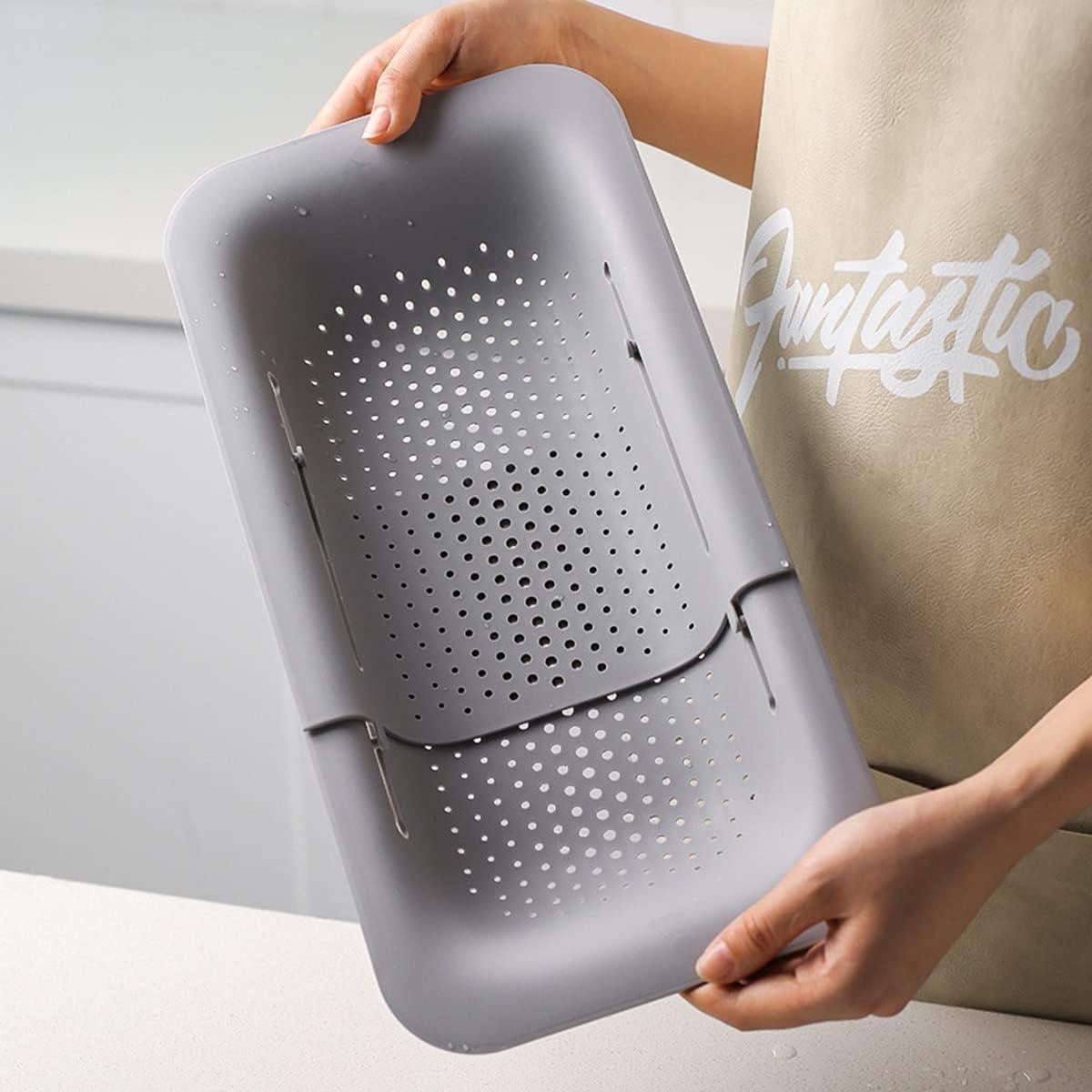 Colador de Fregadero Extensible Genérico Gris - 34.5x20 cm