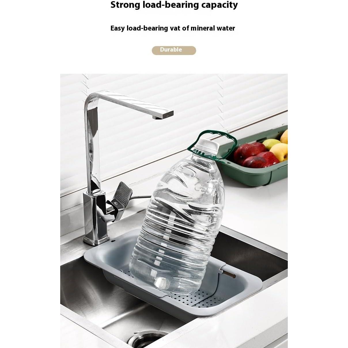 Colador de Fregadero Extensible Genérico Gris - 34.5x20 cm