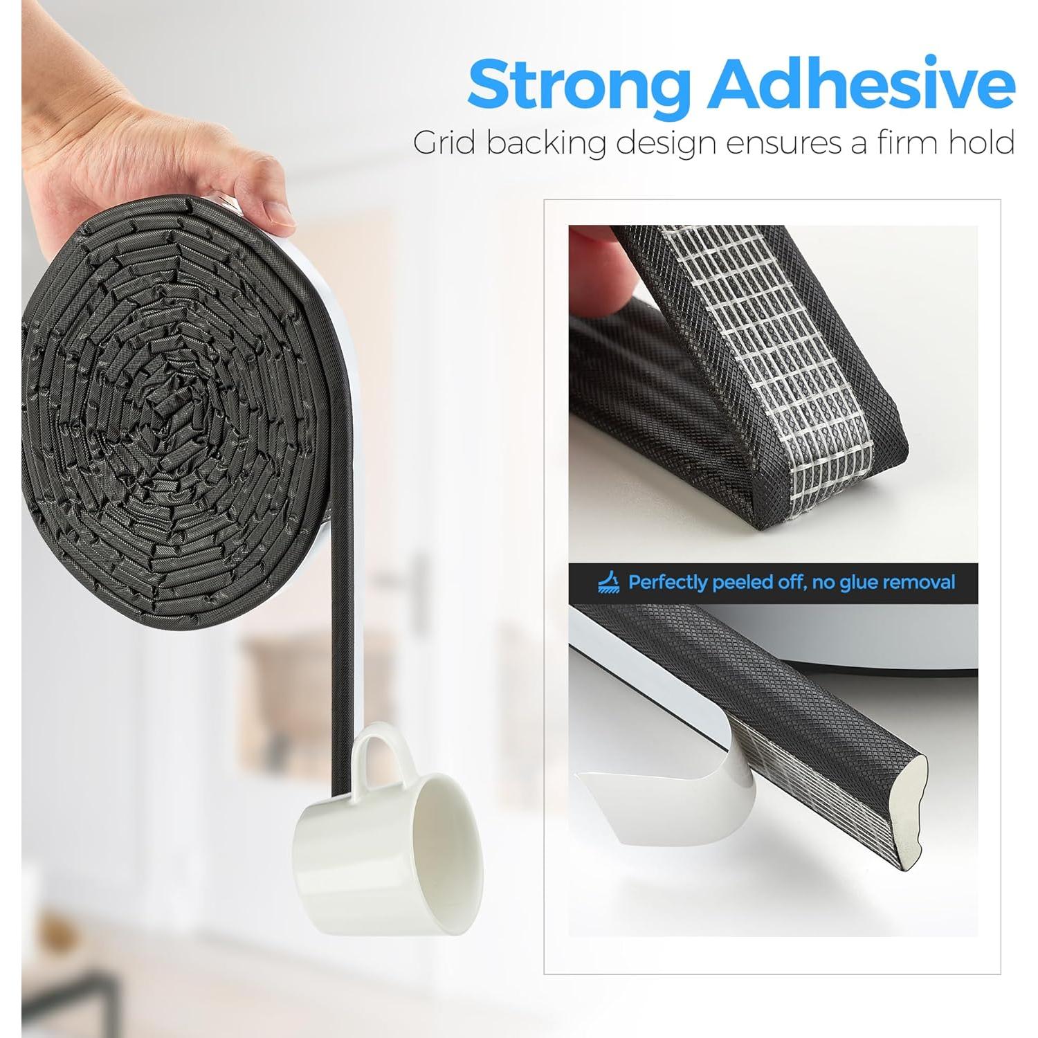 Sello de Aislamiento de Puerta y Ventana Ravinte 3m Negro