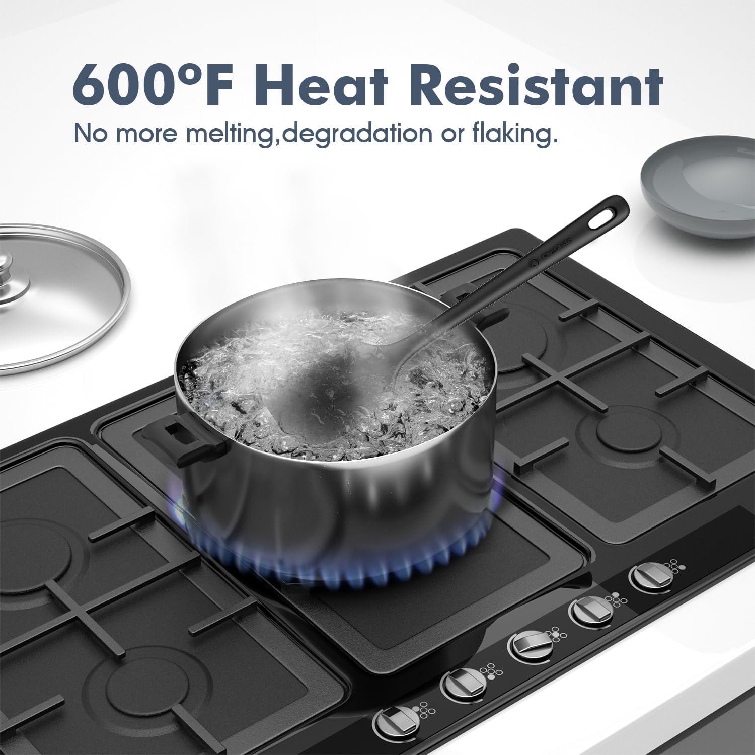 Juego de Espátulas de Silicona ChefAide 3 Piezas Resistente al Calor