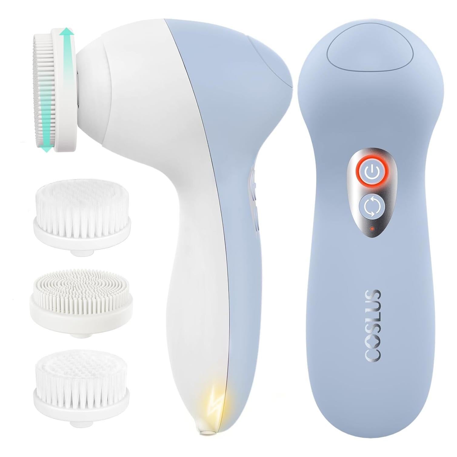 Cepillo Facial Eléctrico COSLUS FBX04 Azul IPX7 3 Velocidades