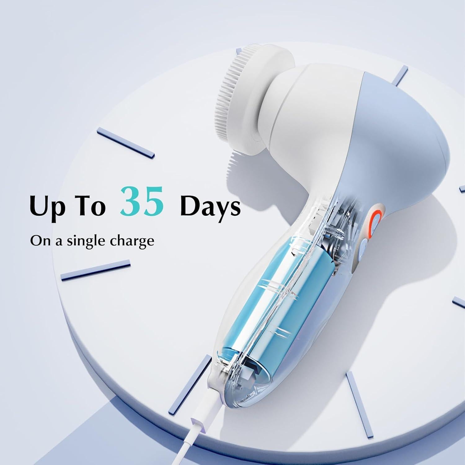 Cepillo Facial Eléctrico COSLUS FBX04 Azul IPX7 3 Velocidades