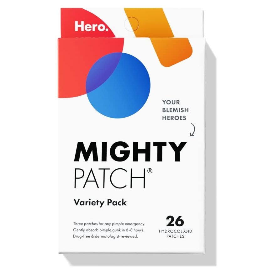 Mighty Patch Hero Cosmetics - Parches Hidrocoloides para Acné, 26 unidades