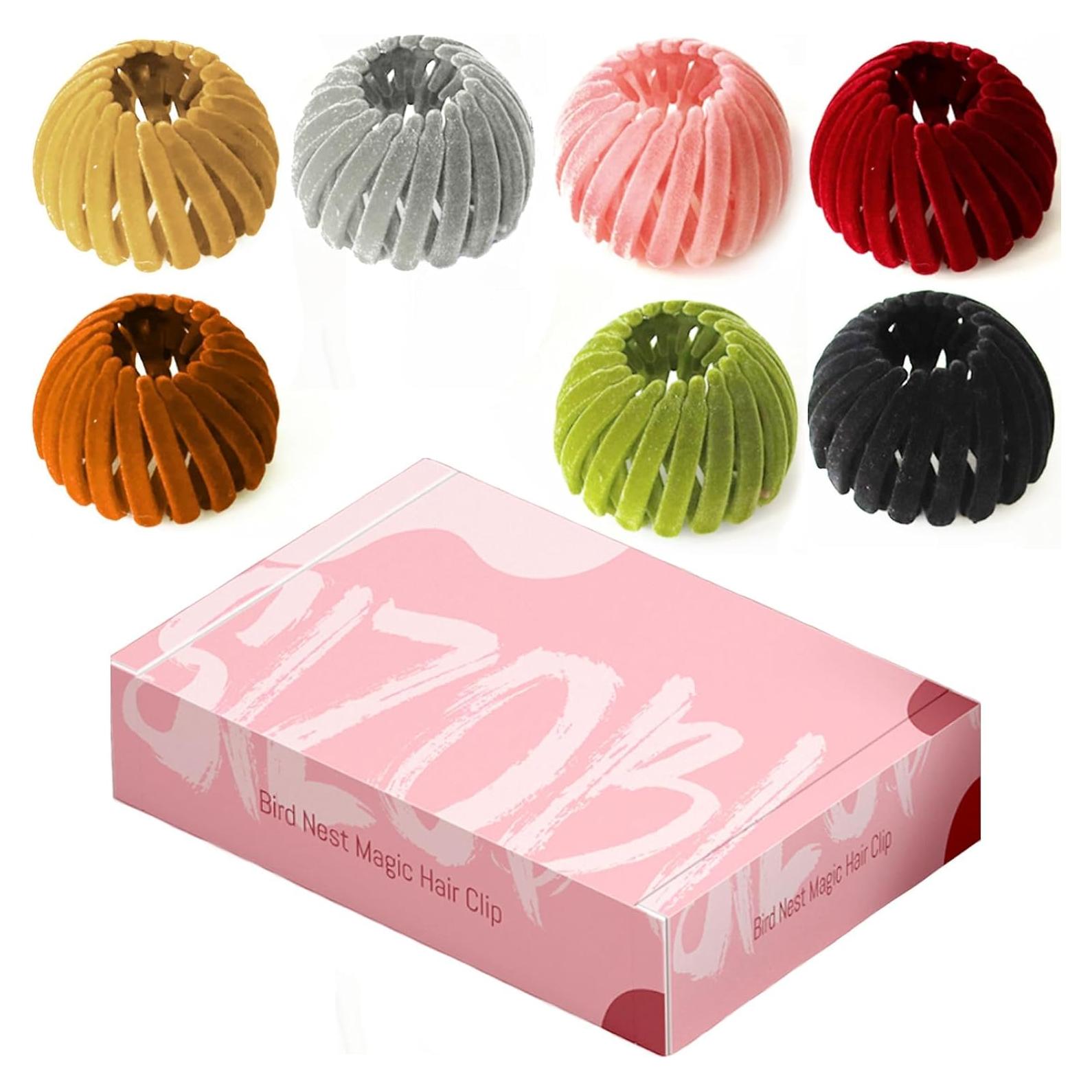 Juego de Clips de Cabello Nido de Pájaro Sizobi - 7 Colores