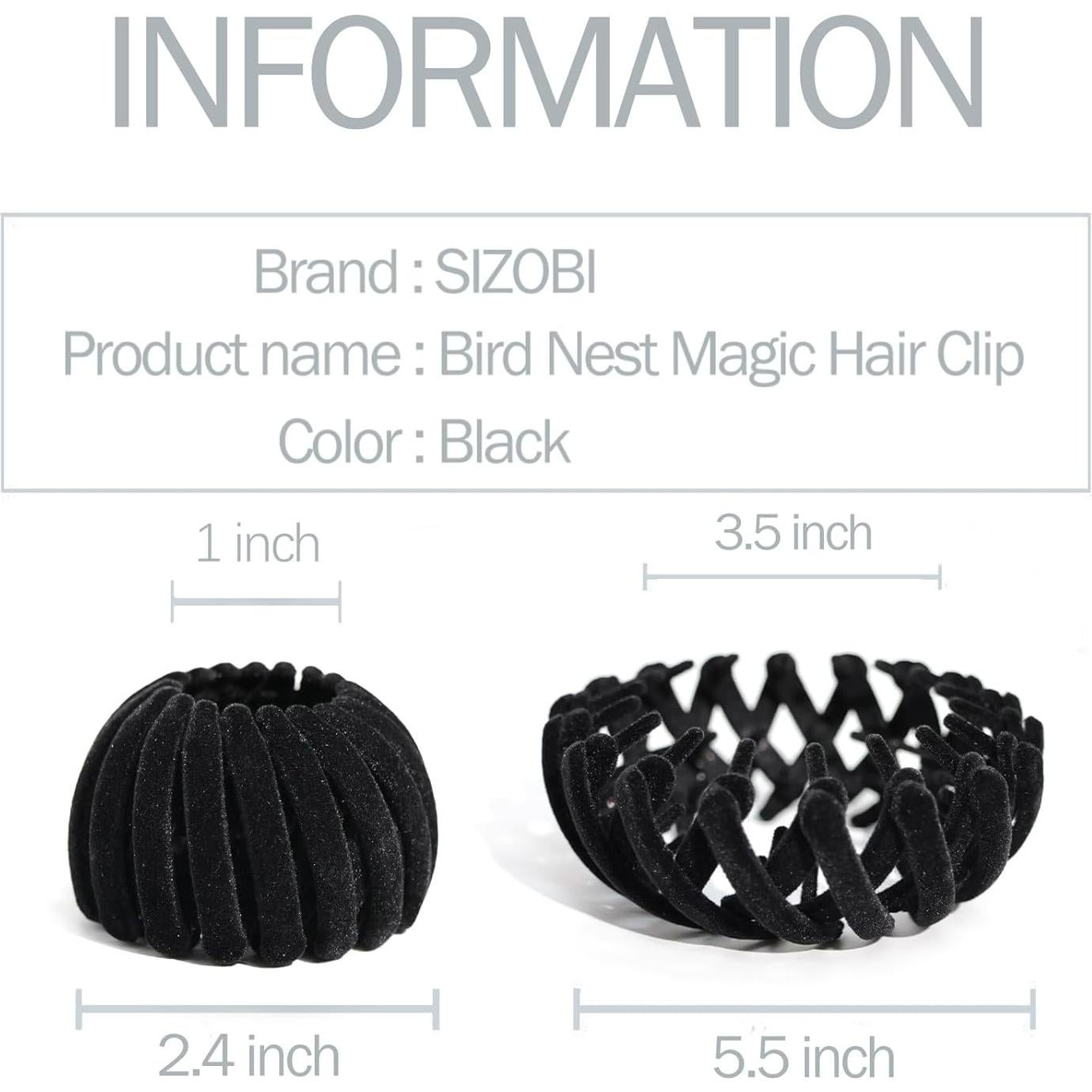 Juego de Clips de Cabello Nido de Pájaro Sizobi - 7 Colores