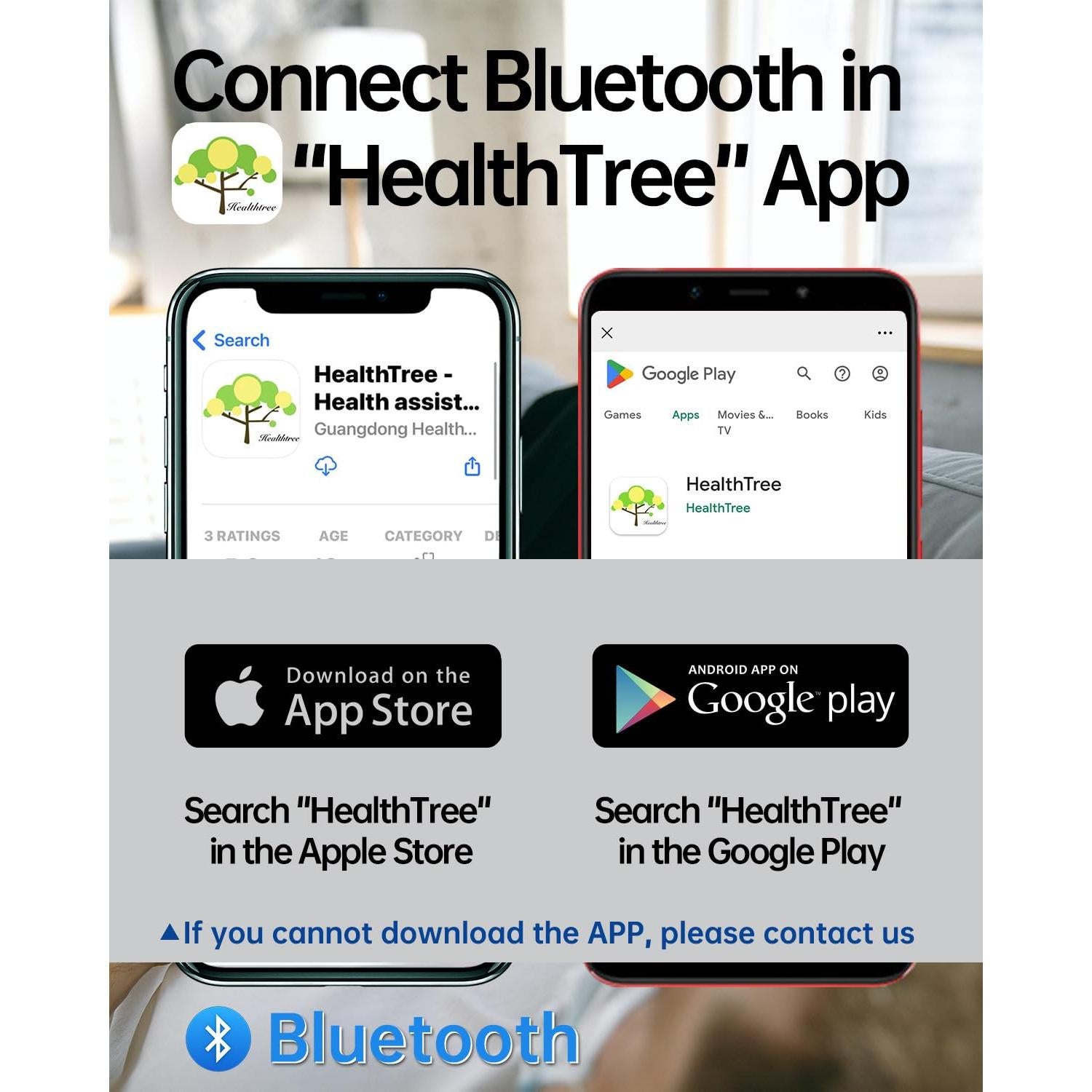 Oxímetro de Pulso Bluetooth HOLFENRY - Medición SpO2 y Tasa de Pulso