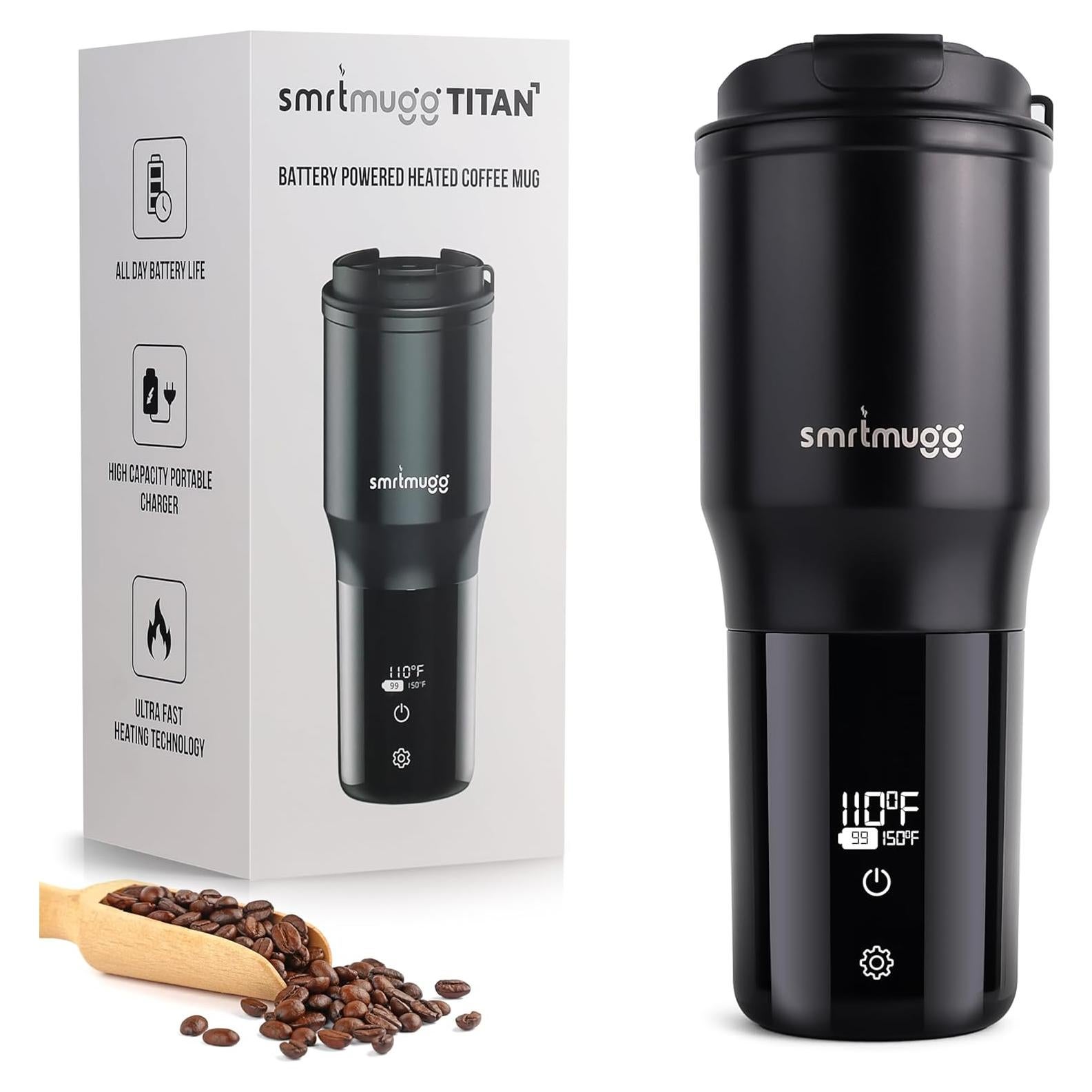 Taza Calentada SmrtMugg TITAN 0.44L Temperatura Ajustable