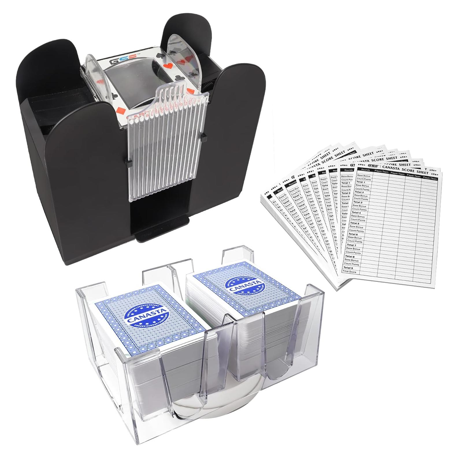 Juego de Canasta GSE Games & Sports Expert con 6 Barajas Azules