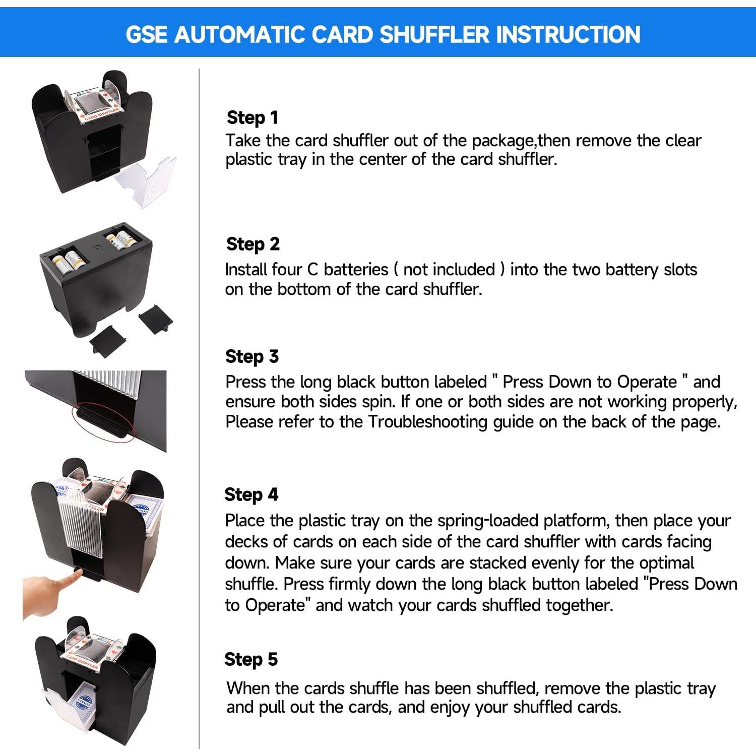 Juego de Canasta GSE Games & Sports Expert con 6 Barajas Azules