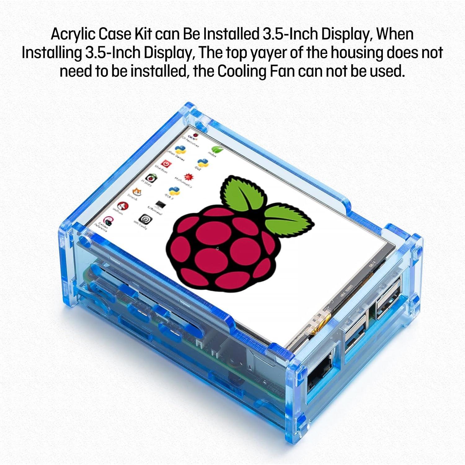 Caja Acrílica SeekerPi para Raspberry Pi 5 con Ventilador RGB