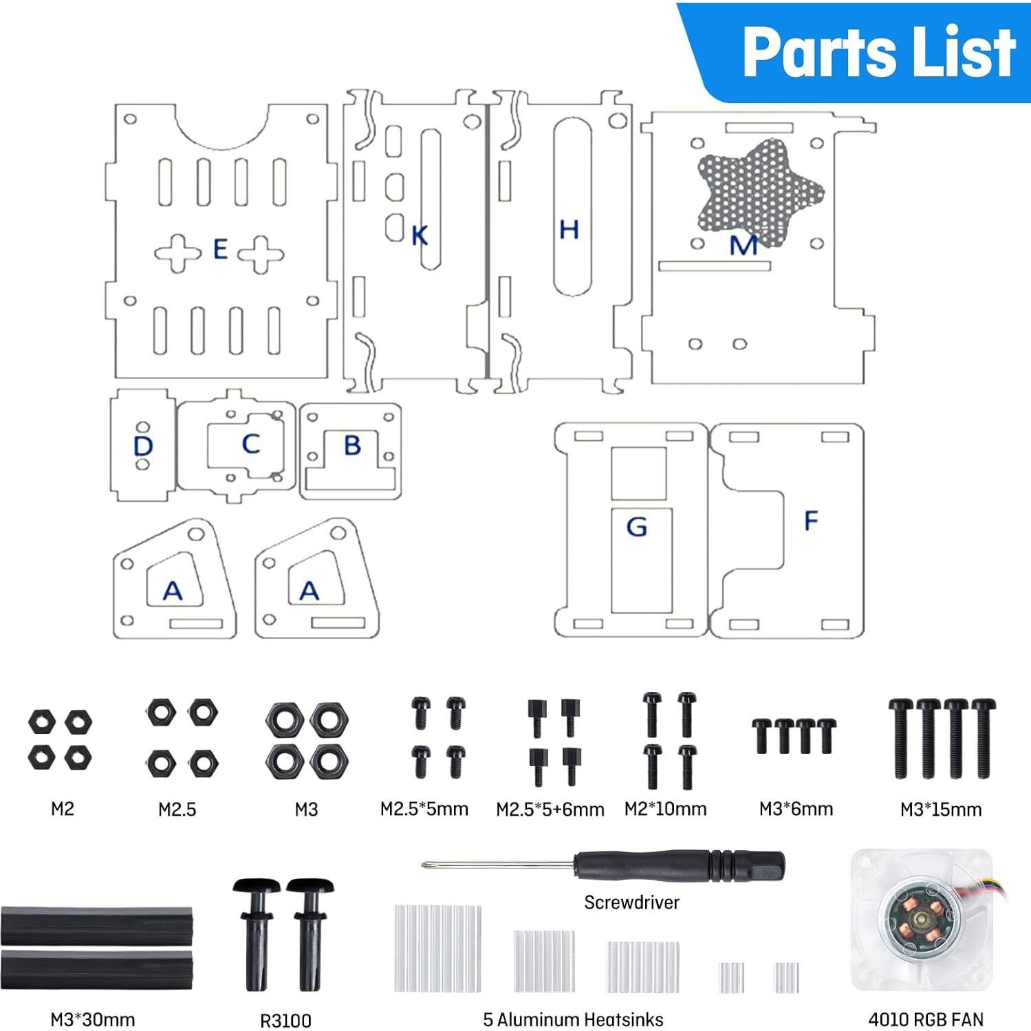 Caja Acrílica SeekerPi para Raspberry Pi 5 con Ventilador RGB