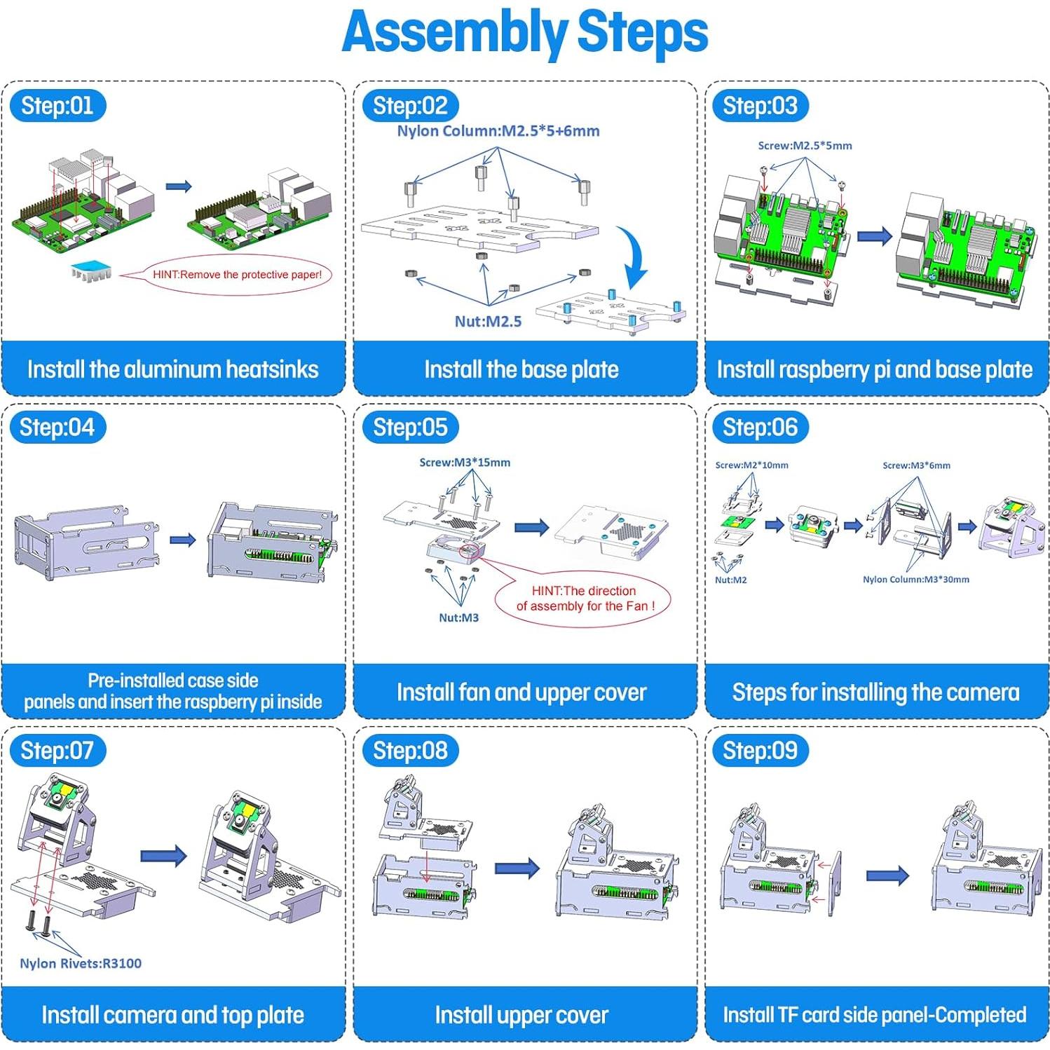 Caja Acrílica SeekerPi para Raspberry Pi 5 con Ventilador RGB