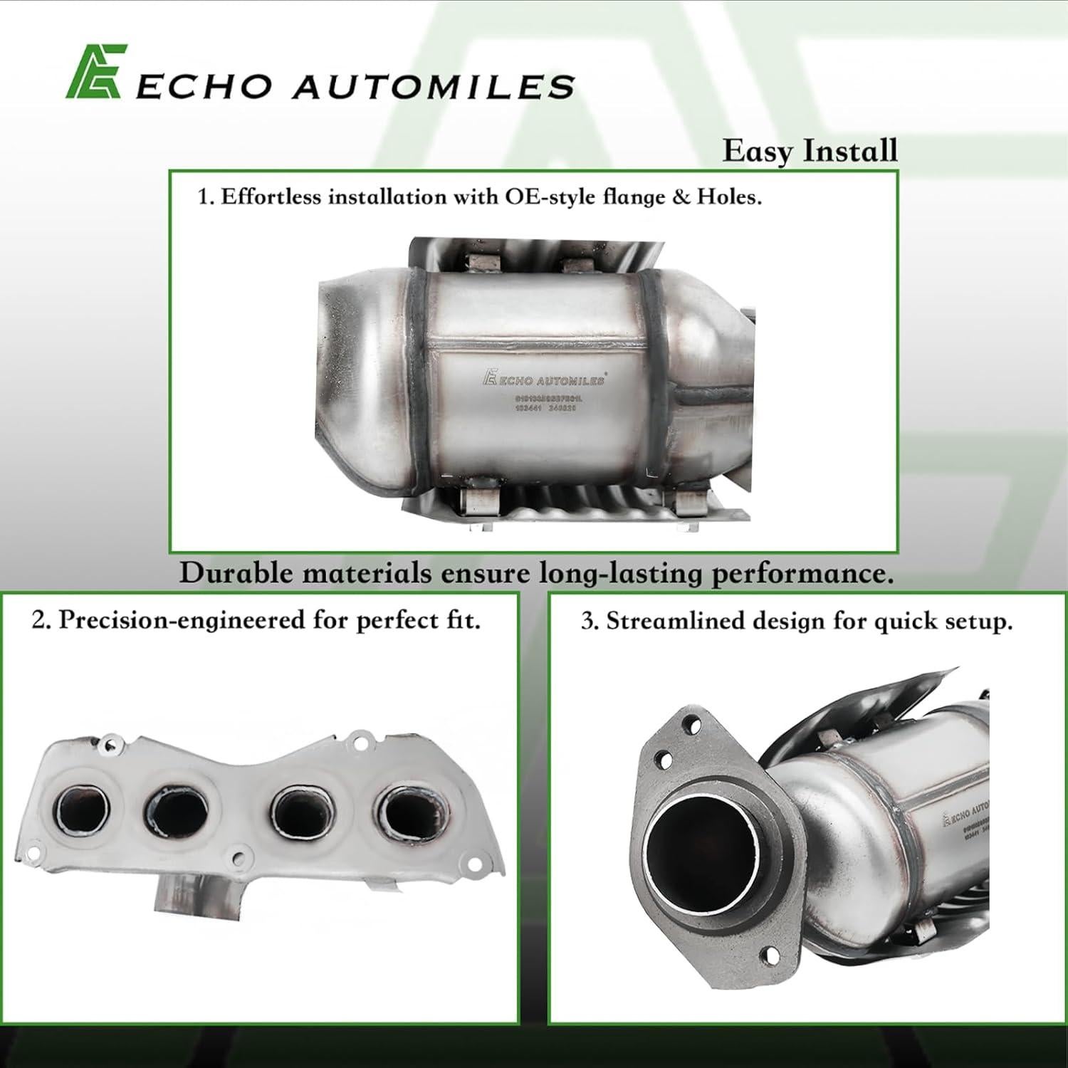 Colector de Escape ECHO AUTOMILES con Convertidor Catalítico Toyota RAV4 2009-2018
