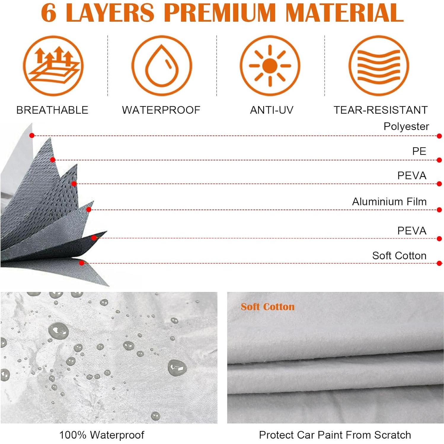 Cubierta de Coche Impermeable Sportuli para Ford Bronco 2 Puertas