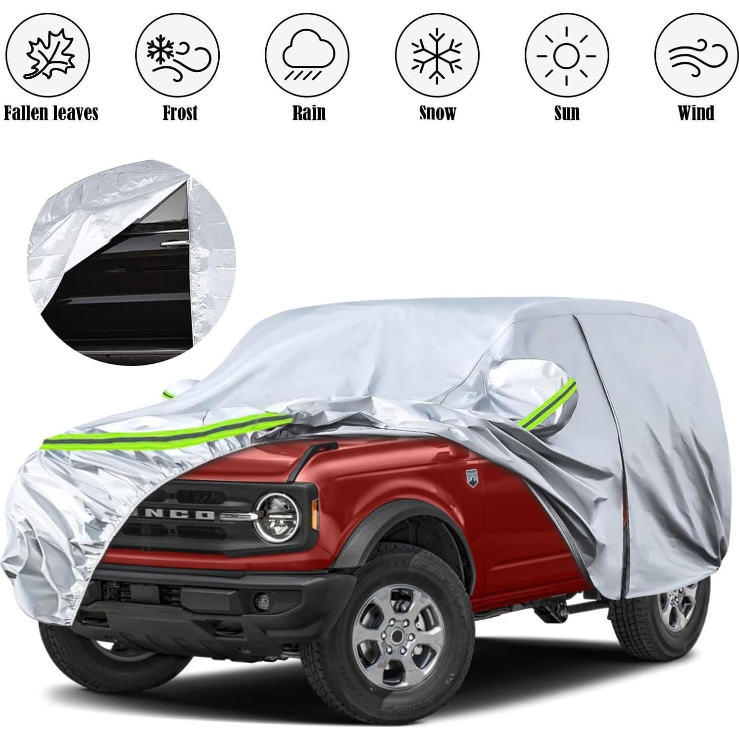 Cubierta de Coche Impermeable Sportuli para Ford Bronco 2 Puertas