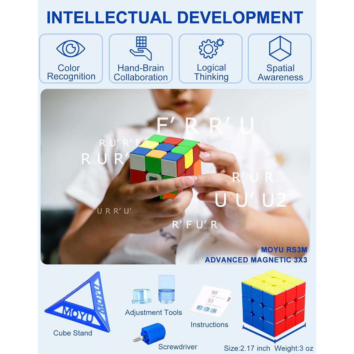Cubo de Velocidad Magnético CFMOUR 3x3 - 48 Imanes