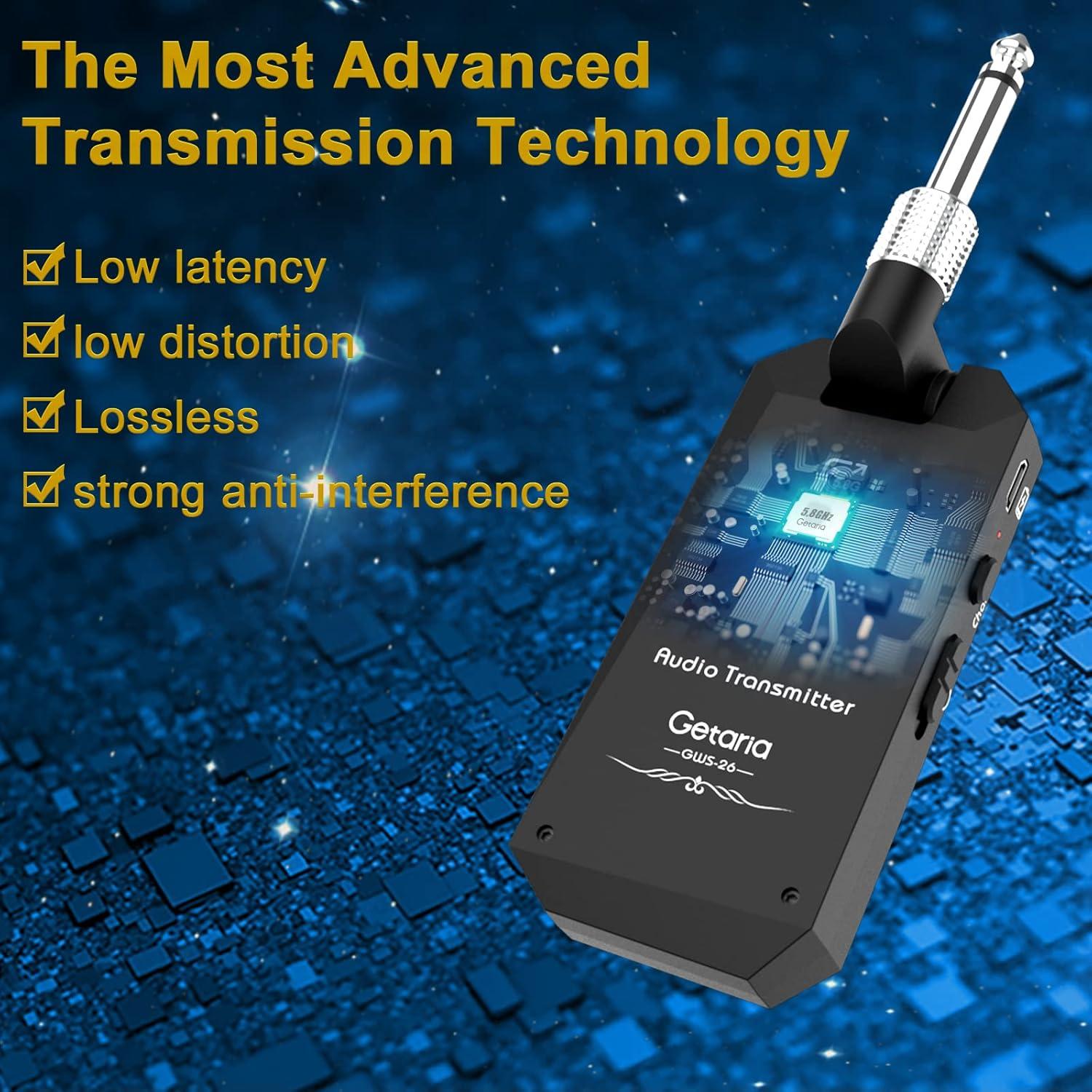 Transmisor Receptor Inalámbrico Guitarra Getaria GWS-26 30m