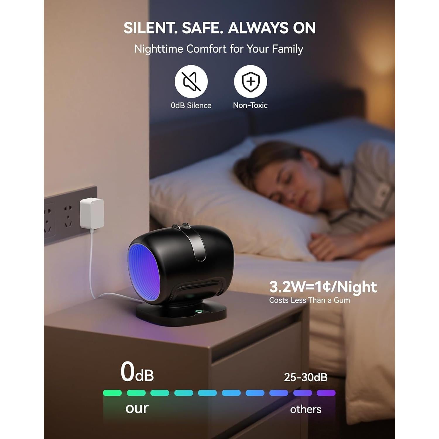 Trampa de Moscas de Fruta ZEVQI POWER con Luz y Pegamento