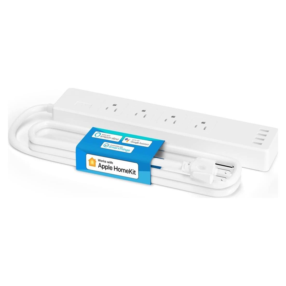 Tira de Energía Inteligente Meross 4 Salidas y 4 USB WiFi