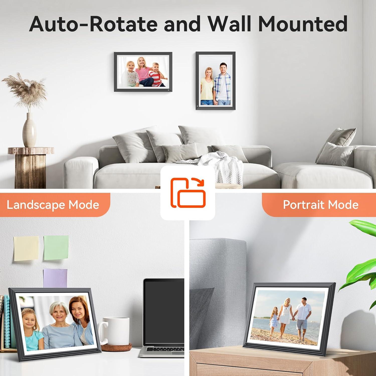 Marco de Fotos Digital TOLOVE 10.1" WiFi 16GB Pantalla HD