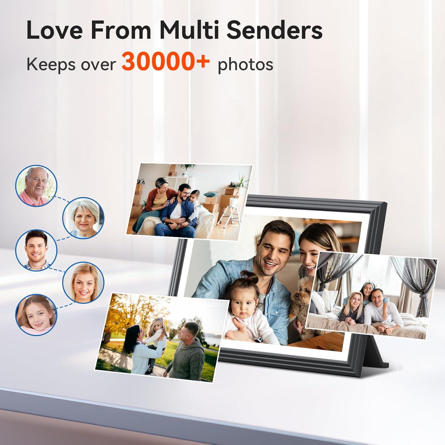 Marco de Fotos Digital TOLOVE 10.1" WiFi 16GB Pantalla HD