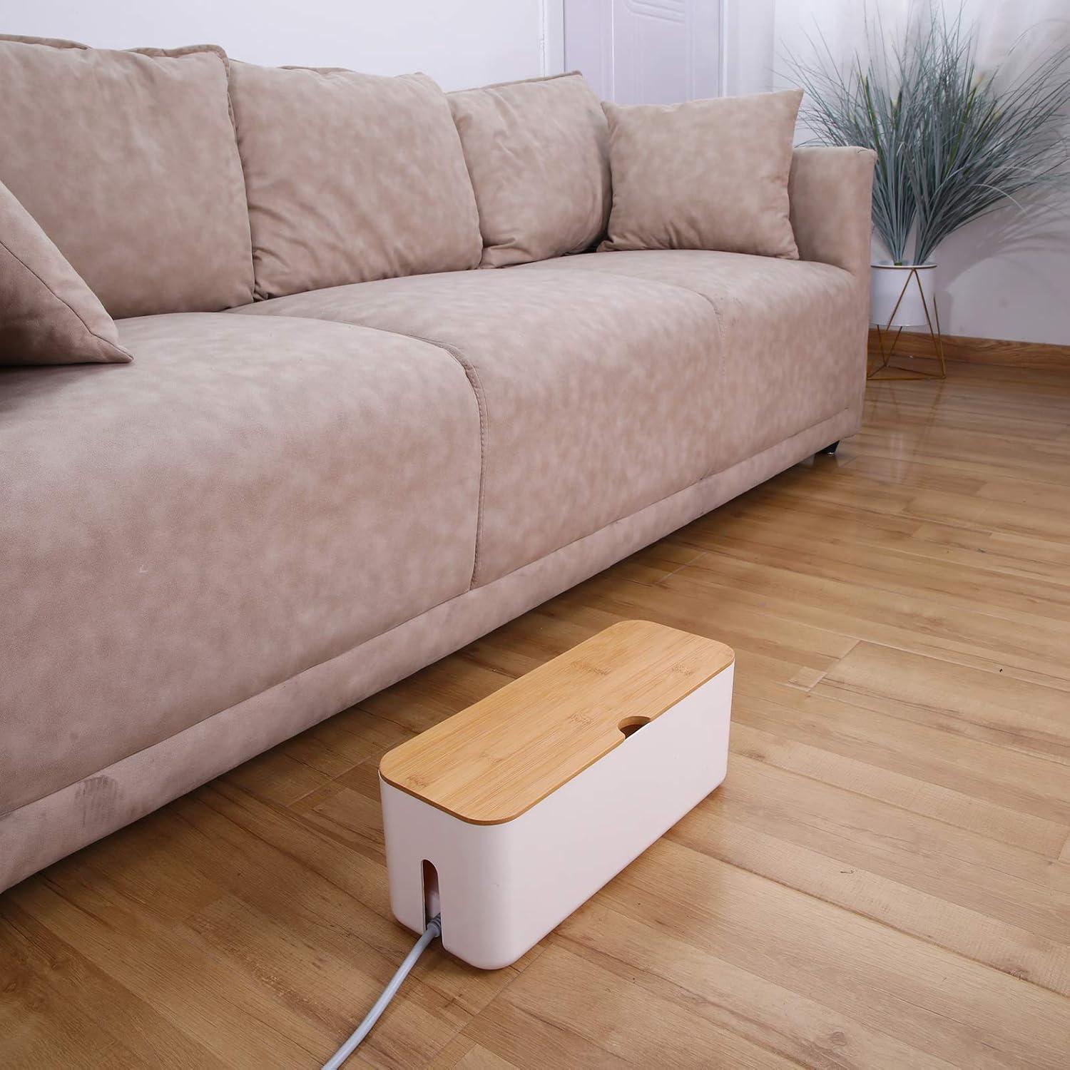 Cajas Organizadoras de Cables Changsuo - Pequeña y Grande Blanca