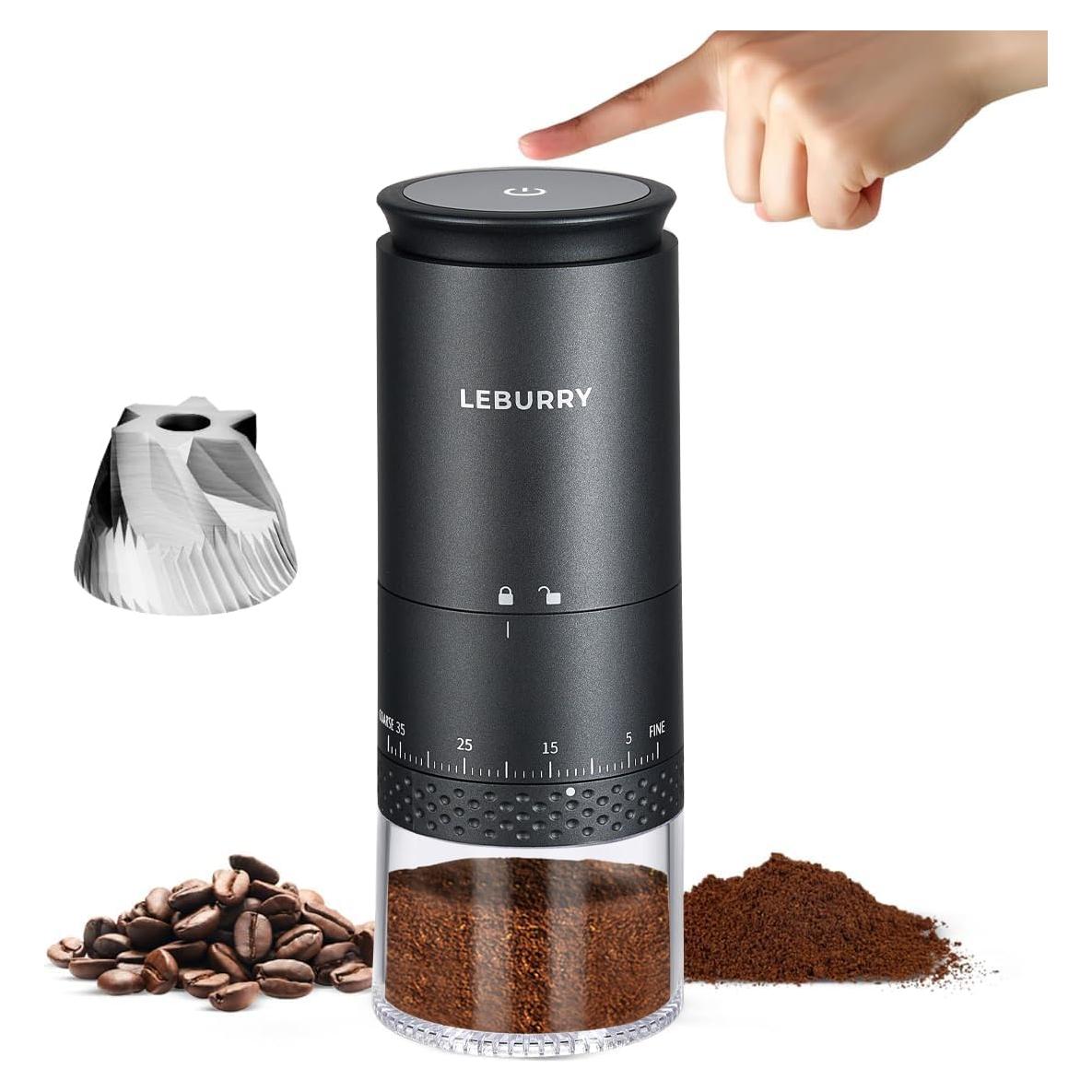 Molino de Café Portátil Leburry Eléctrico Recargable 25g