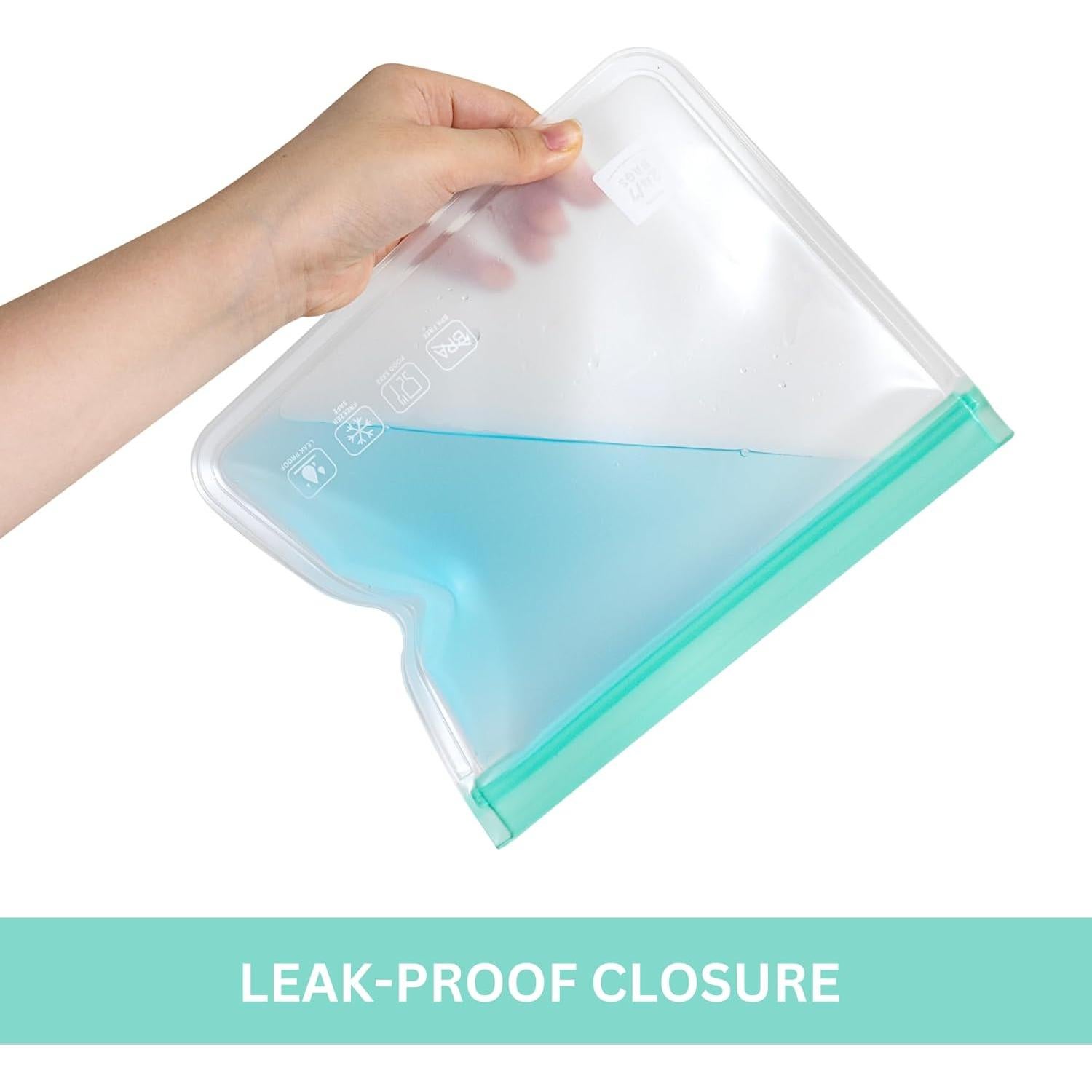 Paquete de 12 Bolsas Reutilizables 24/7 BAGS PEVA Alimentos